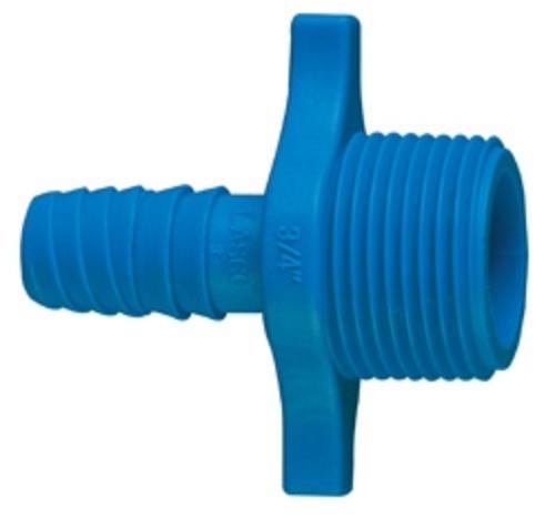 LASCO Verbinder 16mm x 3/4" M, blue spiral