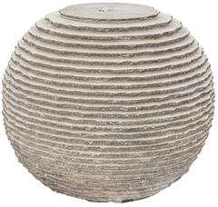 Fontána tmavá guľa s vrúbkami , D 40 cm