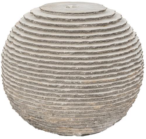 Fontána tmavá guľa s vrúbkami , D 40 cm