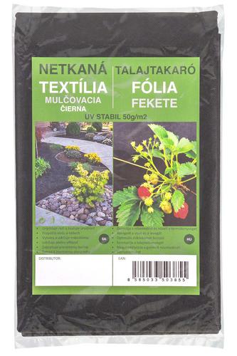 Netkaná textília mulčovacia čierna, 3,2 x 5 m, UV stabilná, 50 g/m2